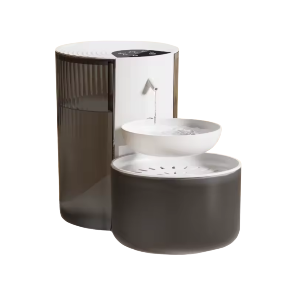 Stille Kattenfontein met 3L Inhoud Superschoon Drinkwater met Zachte Stroom en Geavanceerde Filtering - HydraFlow