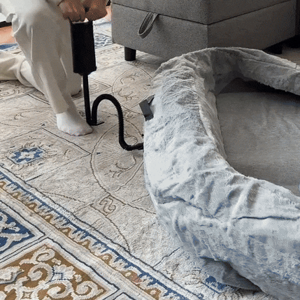 Hondenbed voor Mensen – Oversized Pluche Loungebed met Memory Foam Ondersteuning