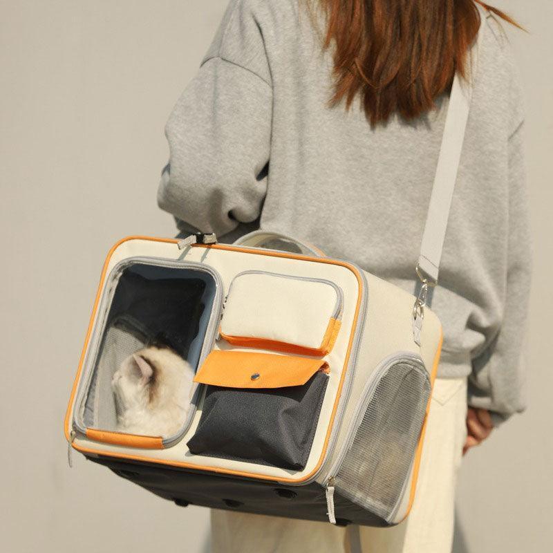 Cat Rolling Carrier Backpack With Wheels Trolley Bag