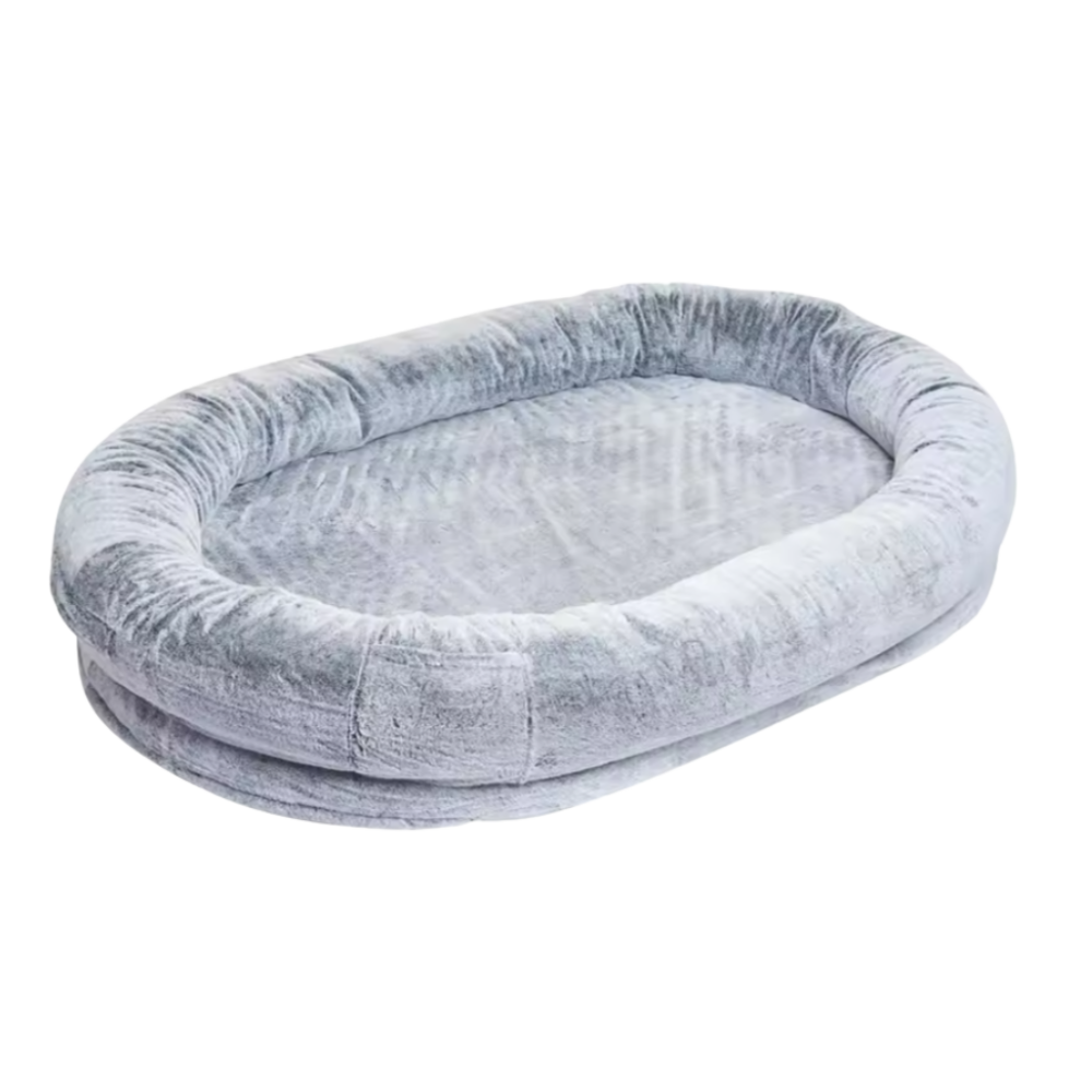 Hondenbed voor Mensen – Oversized Pluche Loungebed met Memory Foam Ondersteuning