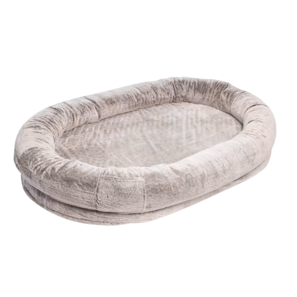 Hondenbed voor Mensen – Oversized Pluche Loungebed met Memory Foam Ondersteuning