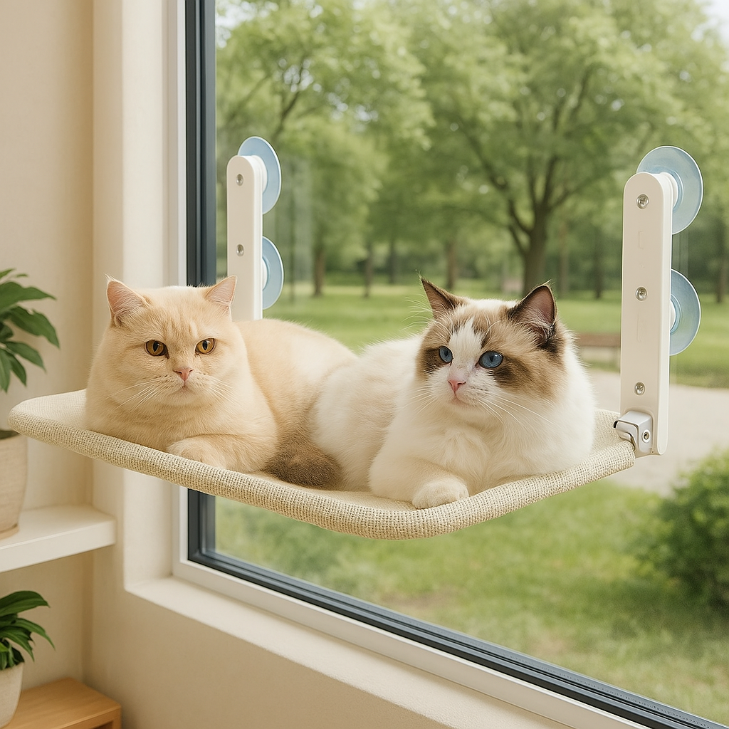 CatNap ™ - Kattenhangmat raam