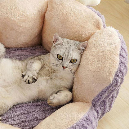 Kleines, flauschiges, warmes Katzenbett in Kaktusform, 2 Farben
