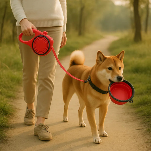PawMate - 3-in-1 drinkfles hondenriem