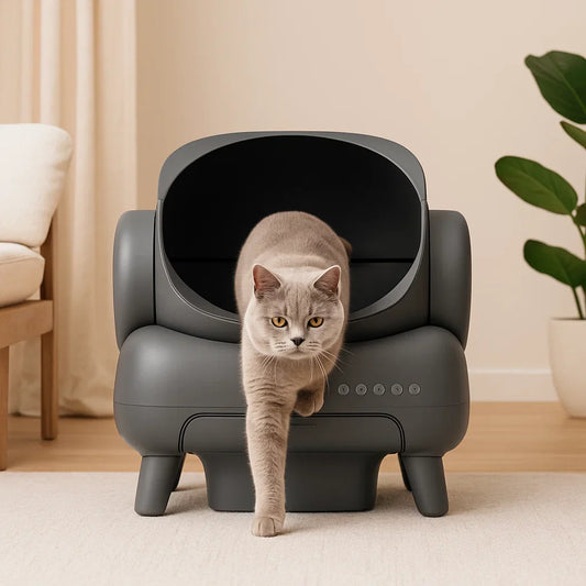 MeowMatic Litter Robot 4 – Automatische Kattenbak met Geurverwijdering en Appfunctie