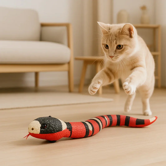 Interactief Kattenspeeltje Bewegend Speeltje Voor Katten  - Sensing Snake
